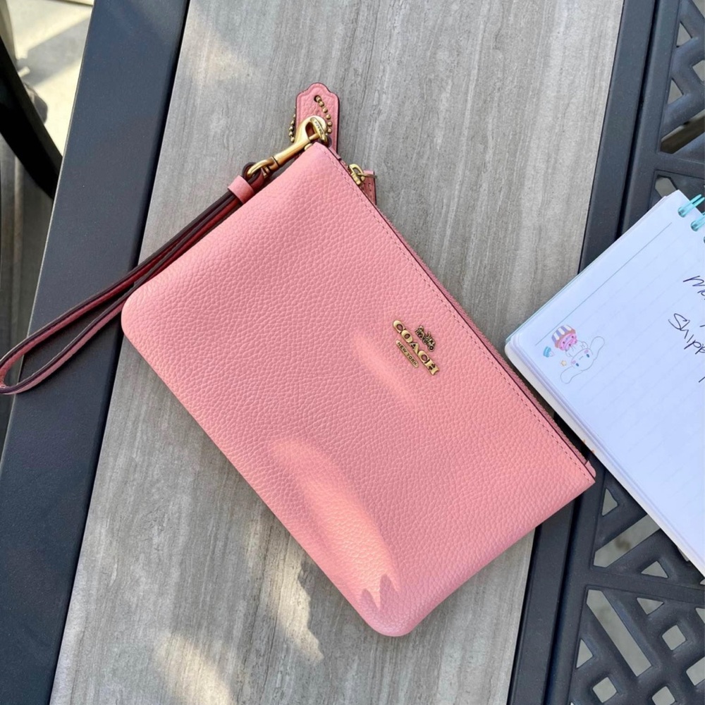 COACH large wristlet